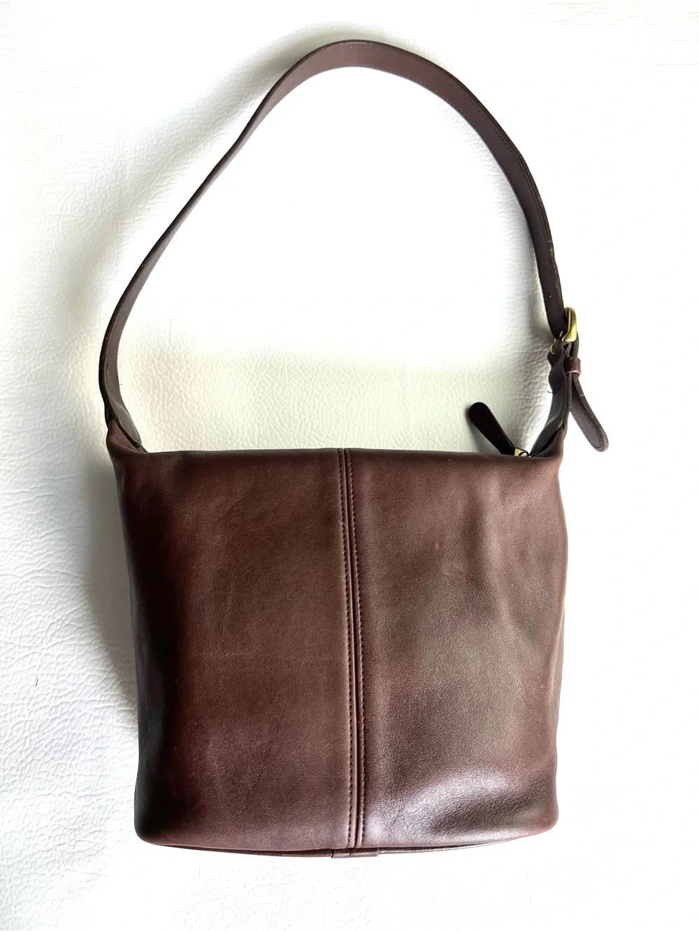 Vintage Coach Soho Mini Bucket Leather Shoulder Bag 4148 Mahogany